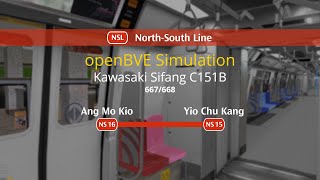 [openBVE - Singapore] SMRT C151B [667/668]: Ang Mo Kio → Yio Chu Kang