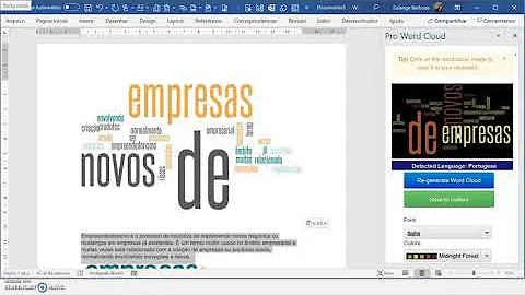 Como fazer nuvem de palavras no Word?
