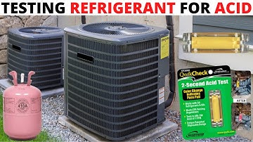 HVAC: Testing Refrigerant In An AC For Acid (QwikCheck QT2000) QwikCheck 2 Second Acid Test Kit