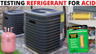 HVAC: Testing Refrigerant In An AC For Acid (QwikCheck QT2000) QwikCheck 2 Second Acid Test Kit