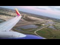 Takeoff into sunset at MCO Orlando