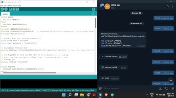 ESP32 TASK: Controlling LED using telegram bot