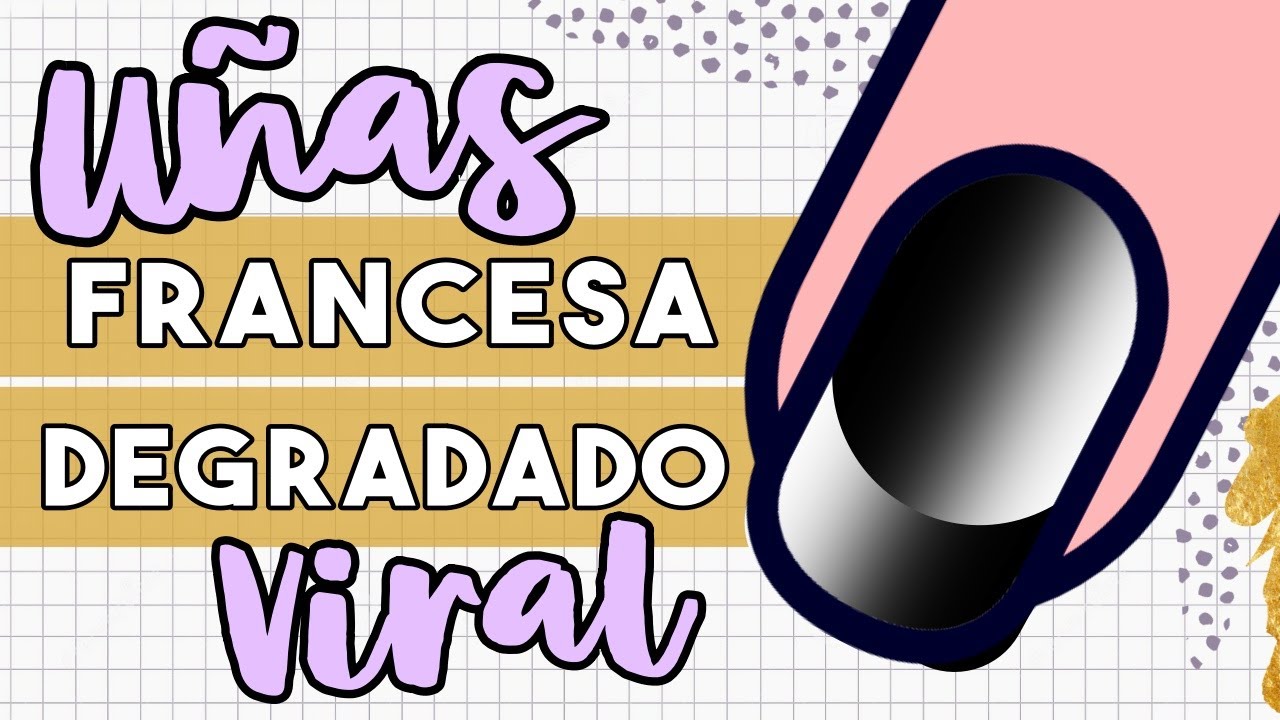 ¡PROBANDO EL TRUCO VIRAL! · UÑAS FRANCESA DEGRADADO FACIL