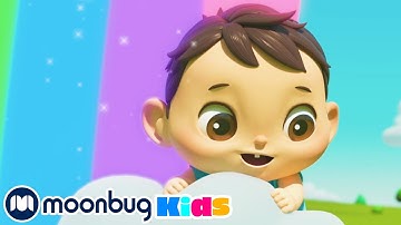 Learn Rainbow Colors | ABC 123 Moonbug Kids | Fun Cartoons | Learning Rhymes