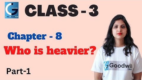 Class 3 NCERT Math Magic Chapter 8 || Who is Heavier ? Part 1 || Preeti Koli | Mini Goodwill Classes