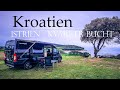 Kroatien Trip mit unserem Kastenwagen, Teil 1, 2021, Anfahrt, Istrien, Insel Pag