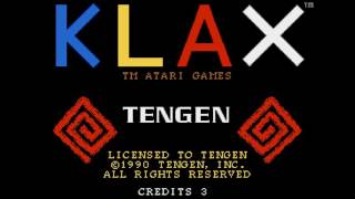 Klax Amiga 50Hz - Intro Attract Mode