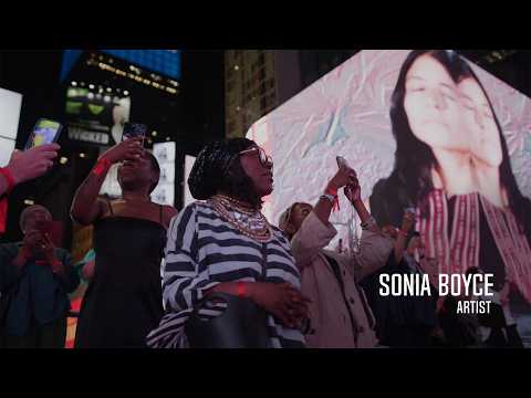 Artist Sonia Boyce on June 2026 Midnight Moment "Transform" in Times Square