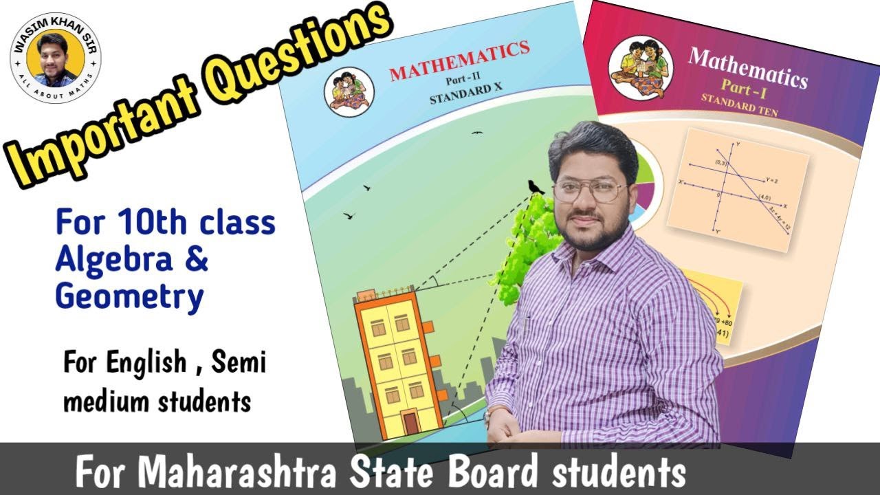 10th Algebra & Geometry Important Topics for students of (Eng Medium) MH Board