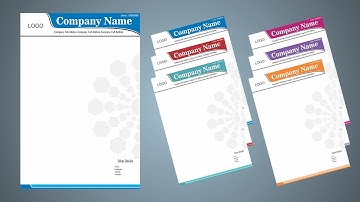 How To Make Professional Letterhead Design in CorelDRAW | CorelDRAW Graphics Tutorial Video