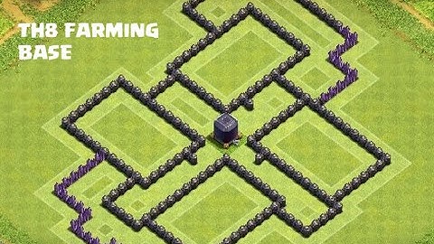 Clash of Clans (COC) TH8 FARMING BASE | PROTECTED DARK ELIXIR