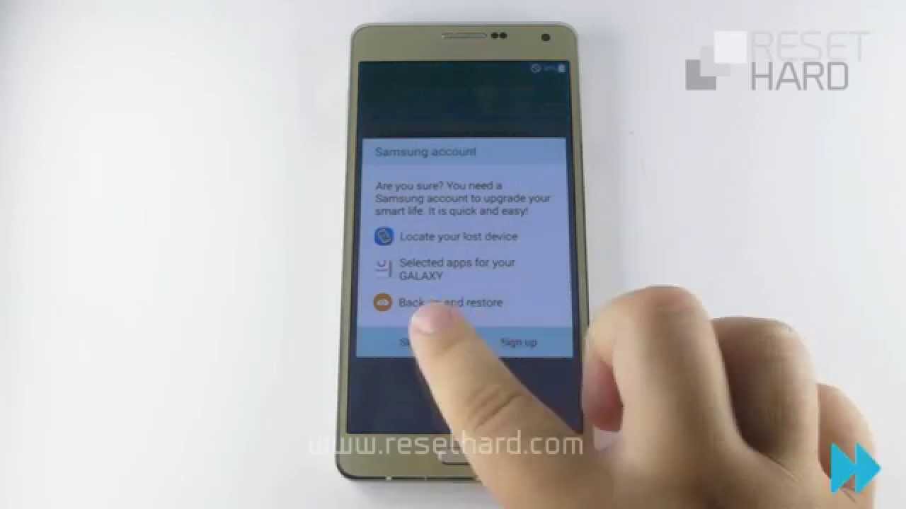 hard reset samsung How To Hard Reset Samsung  Galaxy A7 YouTube