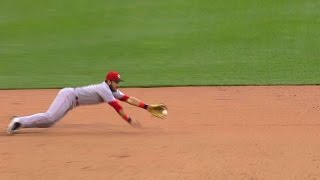 CIN@PIT: Suarez robs Freese with diving stop