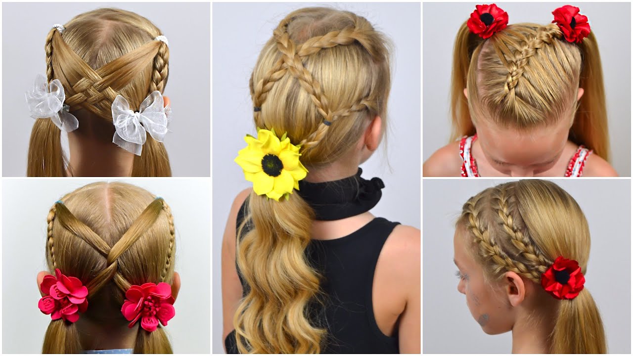 5 Cute and easy hairstyles for the busy morning | Hairstyles for girls ...