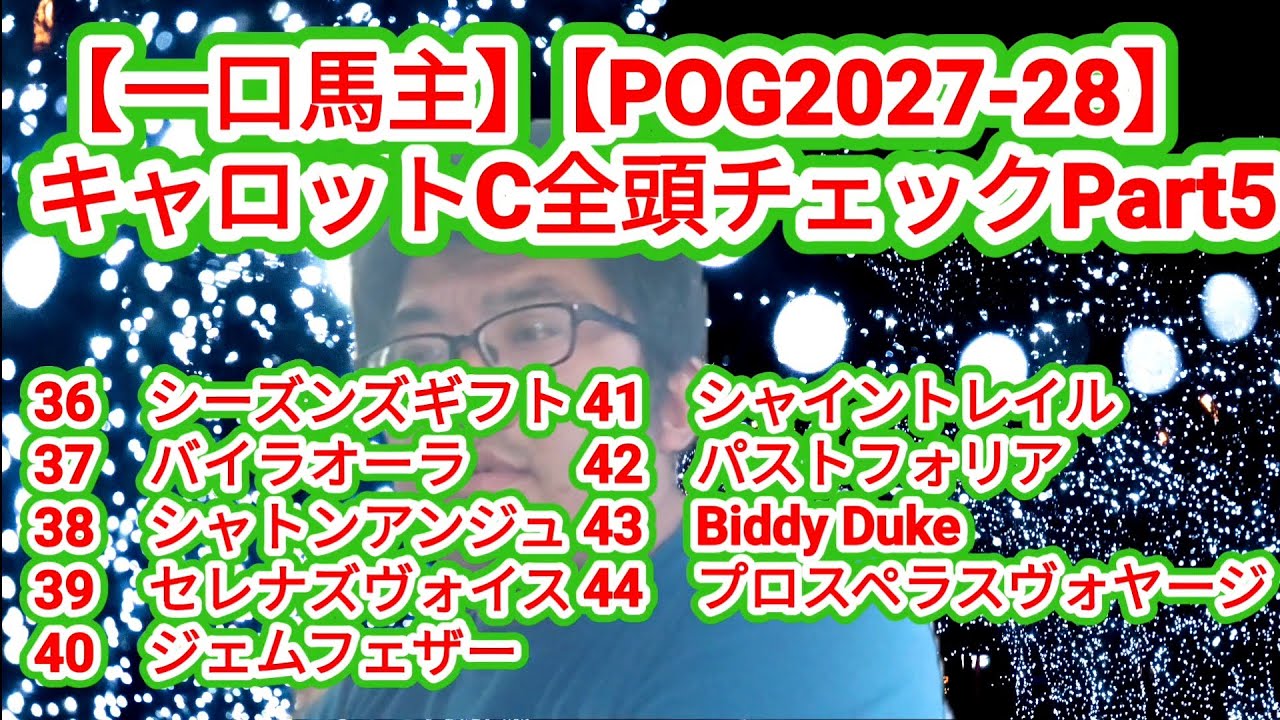 Racehorse Syndication] [POG 2027-28] Carrot Club Full Roster