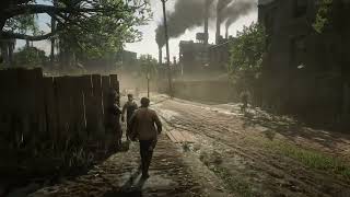 Red Dead Redemption 2 Walking Around Saint Denis Ambience