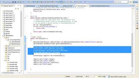 T.09 Base de Datos Alta(AGREGAR) en ADT eclipse para crear apps en ANDROID. (2014)
