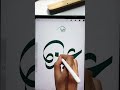 كيفية كتابة الخط العربي عند الإنجاب استخدم فرشاة أساسية Meeem In شورت 