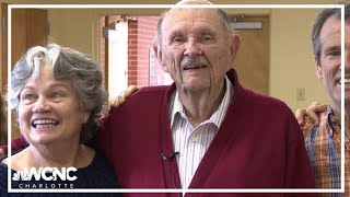 WWII veteran from small North Carolina town celebrates 100th birthday with family