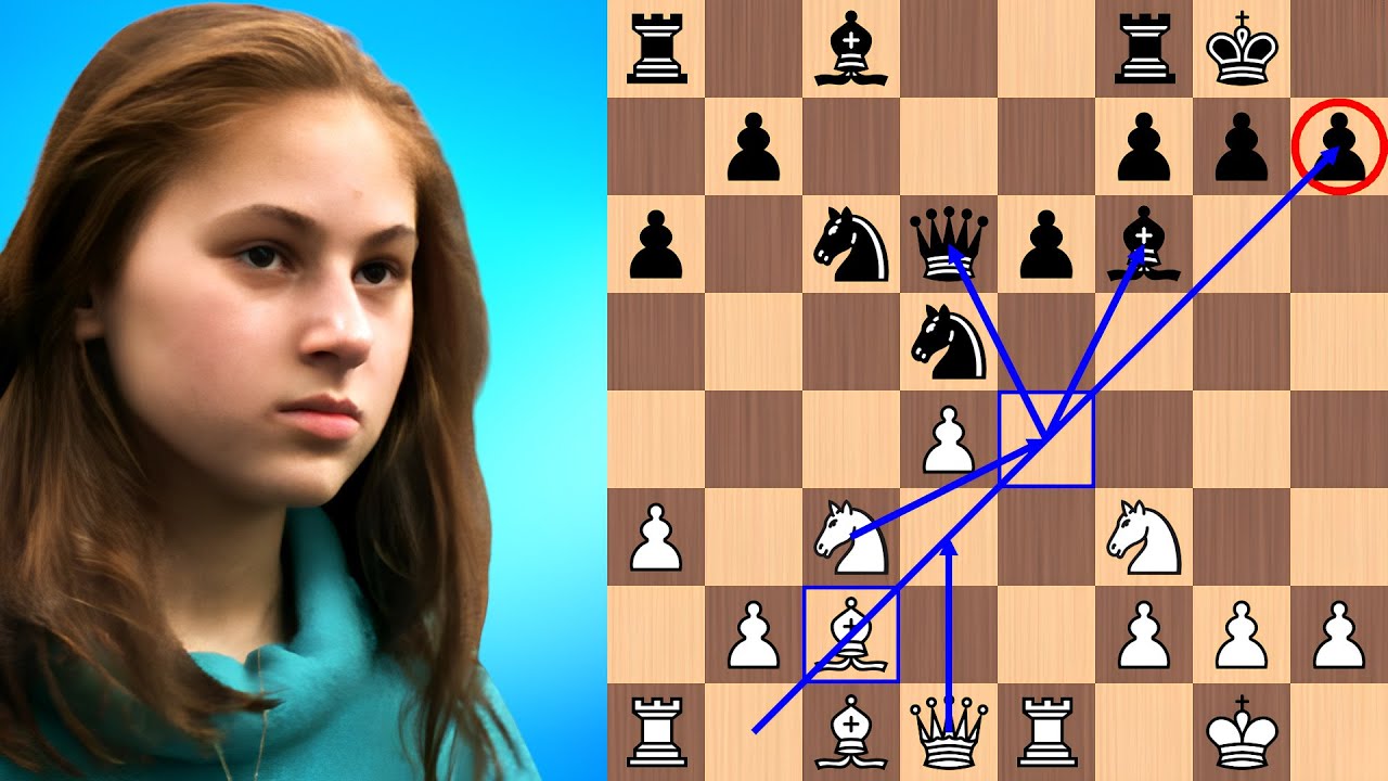Judit Polgar's Panov-Botvinnik Attack beats Benko