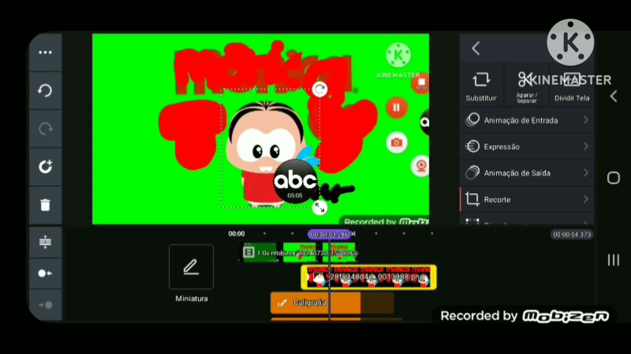 Kinemaster speedrun mônica toy green screen logo remake