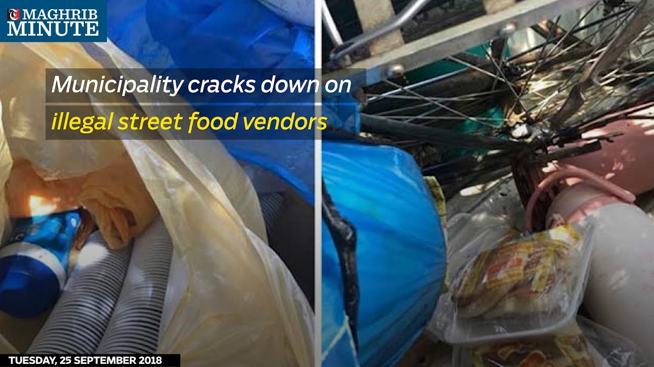 Municipality cracks down on illegal street food vendors - YouTube