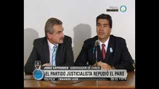 Visión Siete: Bloqueo de Camioneros: El Partido Justicialista repudió el paro