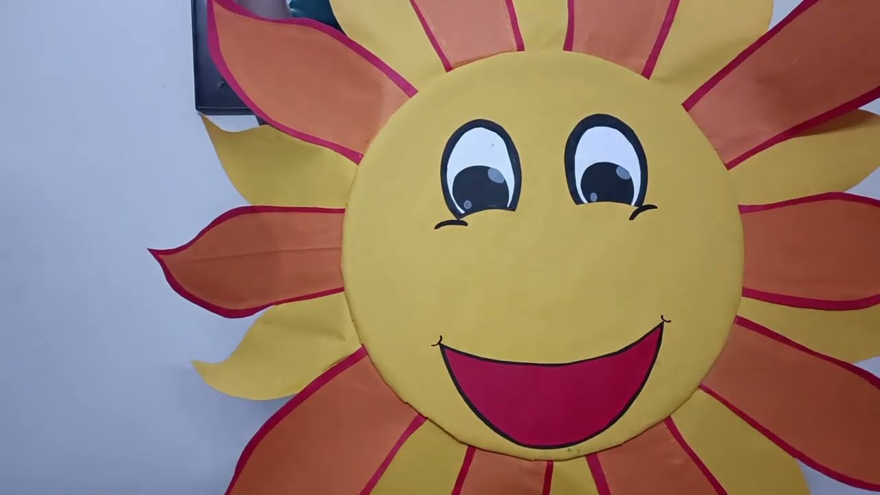 Prop of sun for kids for school function 