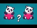 Проверь себя! 👀 Найди отличия между картинками с пандами • Тест на внимательность и зрение 👀