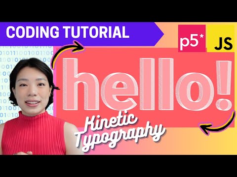 p5.js Coding Tutorial | Rotating Type (Kinetic Typography)