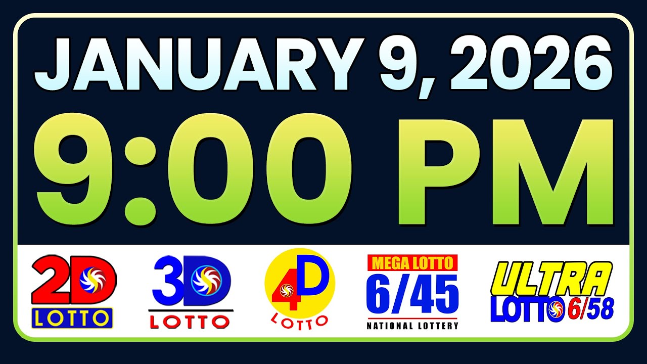 9PM PCSO LOTTO RESULTS TODAY JANUARY 9, 2026 | SWERTRES