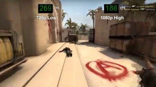 Nvidia GeForce GTX 960 -- Intel Core i3-6100 -- Counter Strike Global Offensive CS:GO Benchmark