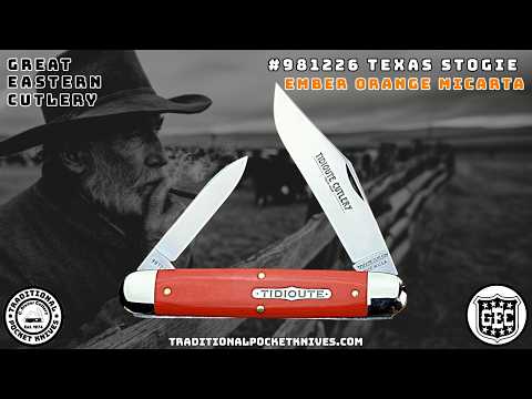 Great Eastern Cutlery:  Texas Stogie - Ember Orange Micarta