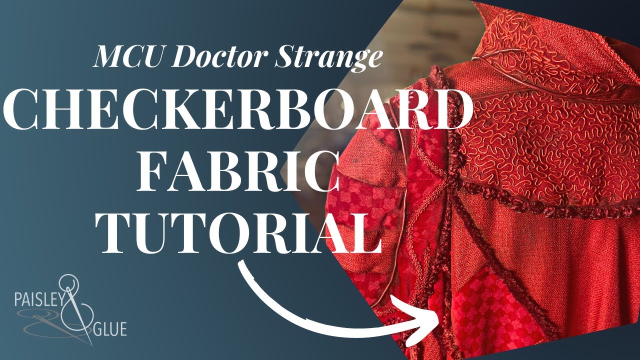 Checkerboard Velvet Stamping Demo: MCU's Doctor Strange Cloak Details
