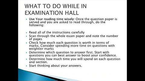 GST 104 Module 5 Unit 3 Small:  Handling Examinations
