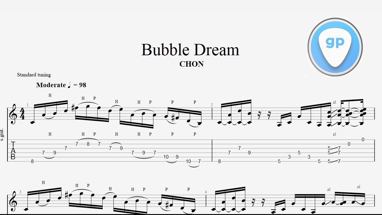 CHON   Bubble Dream Guitar Tab