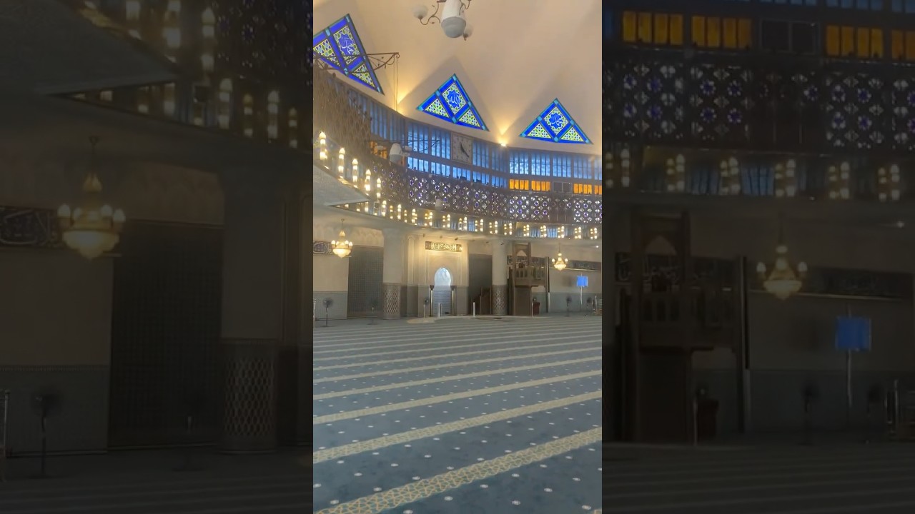 Inside the National Mosque of Malaysia, Kuala Lumpur