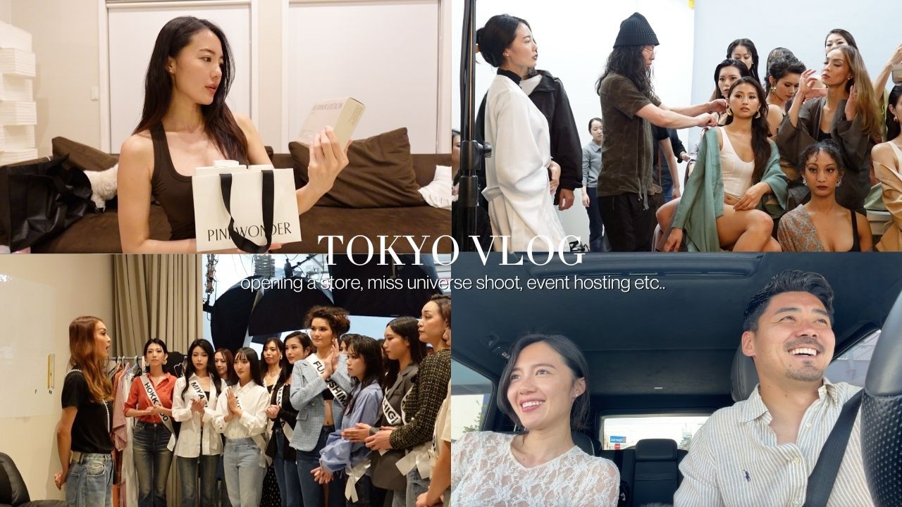 【3日間VLOG】ディレクターデビュー！ミスユニバースの撮影裏側が凄かった！店舗オープンから休日のイベント周り・ギフト開封etc..