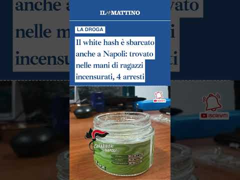 Video Il white hash è sbarcato anche a Napoli: trovato nelle mani di ragazzi incensurati, 4 arresti