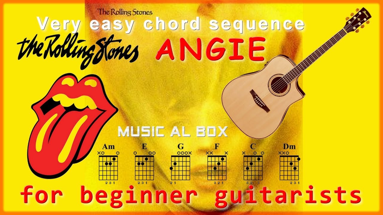 Angie Rolling Stones Exercices très faciles pour Guitare YouTube