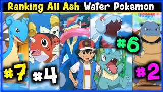 Which Ash Water Pokemon is strongest || Ranking all ash water pokemon || Top 10 Water Pokemon of Ash
