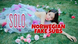 JENNIE - SOLO // NORWEGIAN 🇳🇴 FAKE SUBS // screenshot 4