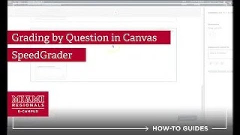 Grade One Question at a Time in Canvas SpeedGrader