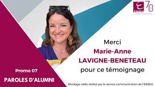 Témoignage De Marie Anne Lavigne Beneteau Promo 07