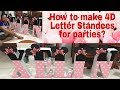 DIY 4D Letter Standees || Pang-Negosyo || Madali lang na Party Need || Hello Kitty Themed || Easy