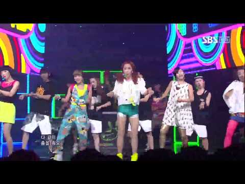 크레용팝 [Saturday Night] @SBS Inkigayo 인기가요 20120812