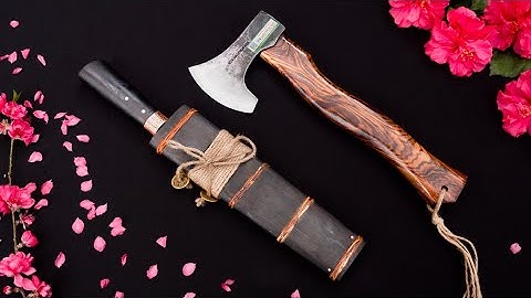 Dao Mèo Gỗ Mun Cực Đẹp m25MDD VÀ RÌU R04N- Hàng chuẩn của HTX DAO PHÚC SEN