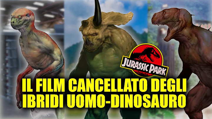 JURASSIC PARK: gli IBRIDI UOMO-DINOSAURO di un FILM che NON ha MAI VISTO la LUCE! (per fortuna)