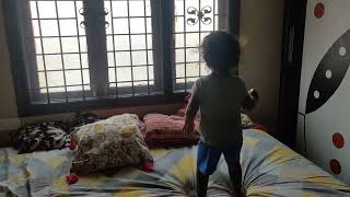 Naughty Kid Telling Fruits Name