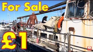 ABANDONED Motor Boat | You can buy it for £1 (If you dare!)